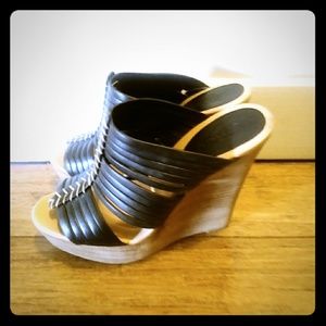 Coach wedge sandals with clog heel